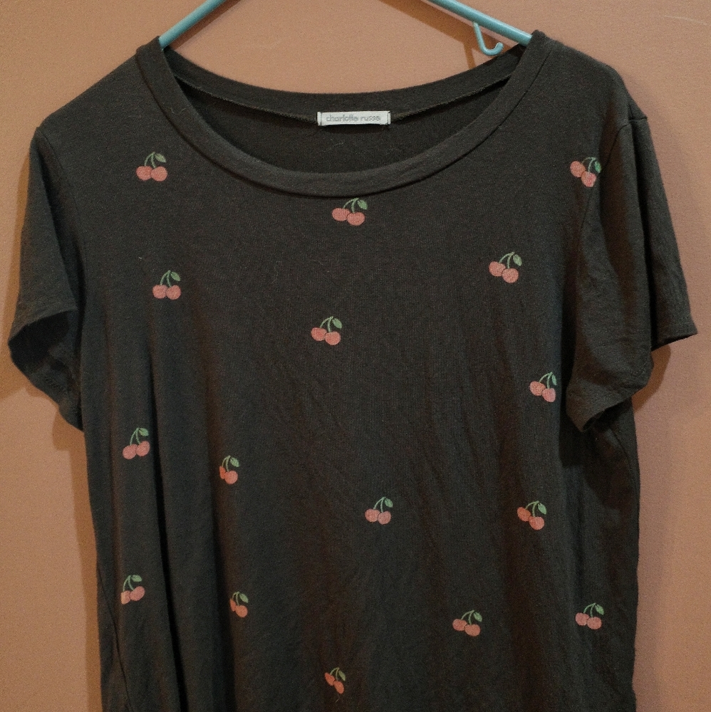 Charlotte Russe cherry graphic tee